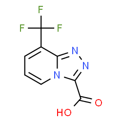 ChemSpider 2D Image | 8-(Trifluoromethyl)[1,2,4]triazolo[4,3-a]pyridine-3-carboxylic acid | C8H4F3N3O2