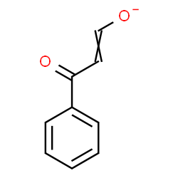 ChemSpider 2D Image | 3-Oxo-3-phenyl-1-propen-1-olate | C9H7O2