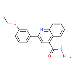 ChemSpider 2D Image | 2-(3-Ethoxyphenyl)-4-quinolinecarbohydrazide | C18H17N3O2