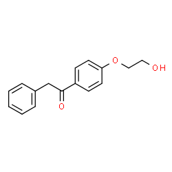 ChemSpider 2D Image | 1-[4-(2-Hydroxyethoxy)phenyl]-2-phenylethanone | C16H16O3