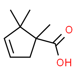 ChemSpider 2D Image | 1,2,2-Trimethyl-3-cyclopentene-1-carboxylic acid | C9H14O2