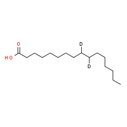 ChemSpider 2D Image | (9,10-~2~H_2_)Hexadecanoic acid | C16H30D2O2