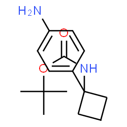 ChemSpider 2D Image | tert-Butyl (1-(4-aminophenyl)cyclobutyl)carbamate | C15H22N2O2