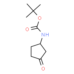 ChemSpider 2D Image | tert-Butyl (3-oxocyclopentyl)carbamate | C10H17NO3