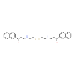 ChemSpider 2D Image | 3,3'-[Disulfanediylbis(2,1-ethanediylimino)]bis[1-(2-naphthyl)-1-propanone] | C30H32N2O2S2