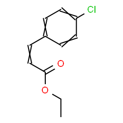 ChemSpider 2D Image | Ethyl 3-(4-chlorophenyl)acrylate | C11H11ClO2