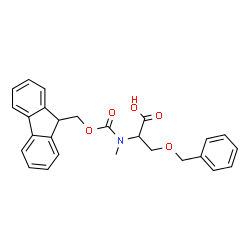 ChemSpider 2D Image | O-Benzyl-N-[(9H-fluoren-9-ylmethoxy)carbonyl]-N-methylserine | C26H25NO5