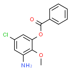 ChemSpider 2D Image | 3-Amino-5-chloro-2-methoxyphenyl benzoate | C14H12ClNO3
