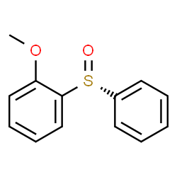 ChemSpider 2D Image | 1-Methoxy-2-[(R)-phenylsulfinyl]benzene | C13H12O2S