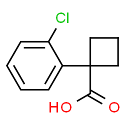 ChemSpider 2D Image | 1-(2-Chlorophenyl)cyclobutanecarboxylic acid | C11H11ClO2