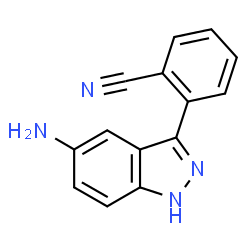 ChemSpider 2D Image | 2-(5-Amino-1H-indazol-3-yl)benzonitrile | C14H10N4