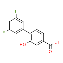 ChemSpider 2D Image | 3',5'-Difluoro-2-hydroxy-4-biphenylcarboxylic acid | C13H8F2O3