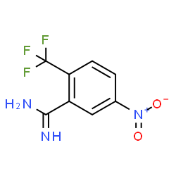 ChemSpider 2D Image | 5-Nitro-2-(trifluoromethyl)benzenecarboximidamide | C8H6F3N3O2