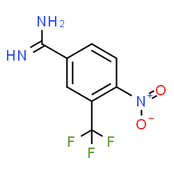 ChemSpider 2D Image | 4-Nitro-3-(trifluoromethyl)benzenecarboximidamide | C8H6F3N3O2