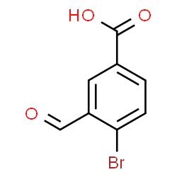ChemSpider 2D Image | 4-Bromo-3-formylbenzoic acid | C8H5BrO3
