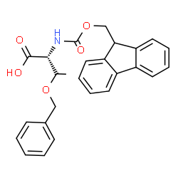 ChemSpider 2D Image | O-Benzyl-N-[(9H-fluoren-9-ylmethoxy)carbonyl]-D-allothreonine | C26H25NO5