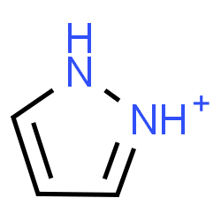 ChemSpider 2D Image | pyrazolium | C3H5N2