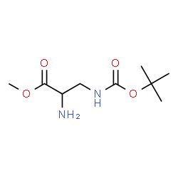 ChemSpider 2D Image | Methyl 3-({[(2-methyl-2-propanyl)oxy]carbonyl}amino)alaninate | C9H18N2O4