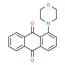 ChemSpider 2D Image | 1-MORPHOLIN-4-YL-ANTHRAQUINONE | C18H15NO3