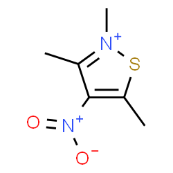 ChemSpider 2D Image | 2,3,5-Trimethyl-4-nitro-1,2-thiazol-2-ium | C6H9N2O2S