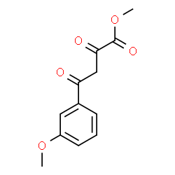 ChemSpider 2D Image | Methyl 4-(3-methoxyphenyl)-2,4-dioxobutanoate | C12H12O5