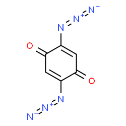 ChemSpider 2D Image | 2,5-Diazido-1,4-benzoquinone | C6H4N6O2