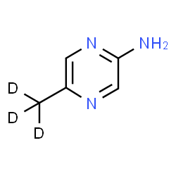 ChemSpider 2D Image | 5-(~2~H_3_)Methyl-2-pyrazinamine | C5H4D3N3