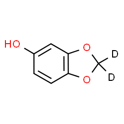 ChemSpider 2D Image | (2,2-~2~H_2_)-1,3-Benzodioxol-5-ol | C7H4D2O3