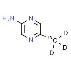 ChemSpider 2D Image | 5-methylpyrazin-2-amine | C413CH4D3N3