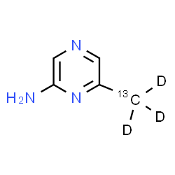 ChemSpider 2D Image | 6-methylpyrazin-2-amine | C413CH4D3N3