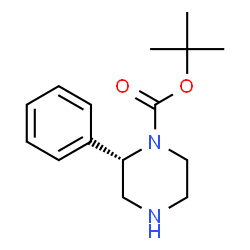 ChemSpider 2D Image | (S)-tert-Butyl 2-phenylpiperazine-1-carboxylate | C15H22N2O2