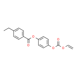 ChemSpider 2D Image | 4-{[(Vinyloxy)carbonyl]oxy}phenyl 4-ethylbenzoate | C18H16O5