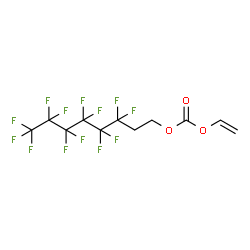 ChemSpider 2D Image | 3,3,4,4,5,5,6,6,7,7,8,8,8-Tridecafluorooctyl vinyl carbonate | C11H7F13O3