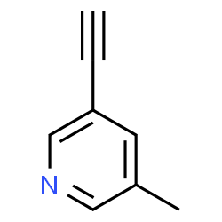 ChemSpider 2D Image | 3-Ethynyl-5-methylpyridine | C8H7N