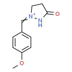 ChemSpider 2D Image | 1-(4-Methoxybenzylidene)-3-oxopyrazolidin-1-ium | C11H13N2O2