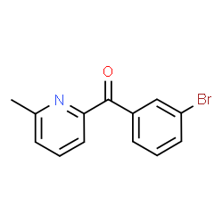 ChemSpider 2D Image | 2-(3-Bromobenzoyl)-6-methylpyridine | C13H10BrNO