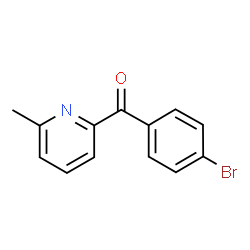 ChemSpider 2D Image | 2-(4-Bromobenzoyl)-6-methylpyridine | C13H10BrNO