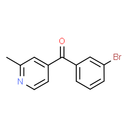 ChemSpider 2D Image | (3-Bromophenyl)(2-methyl-4-pyridinyl)methanone | C13H10BrNO