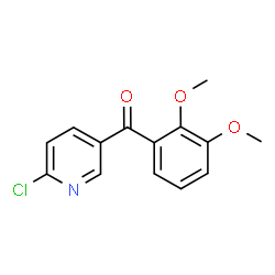ChemSpider 2D Image | (6-Chloro-3-pyridinyl)(2,3-dimethoxyphenyl)methanone | C14H12ClNO3