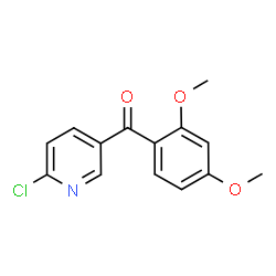 ChemSpider 2D Image | 2-Chloro-5-(2,4-dimethoxybenzoyl)pyridine | C14H12ClNO3