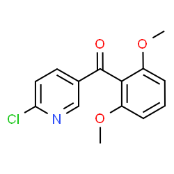 ChemSpider 2D Image | (6-Chloro-3-pyridinyl)(2,6-dimethoxyphenyl)methanone | C14H12ClNO3