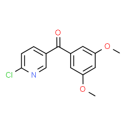 ChemSpider 2D Image | (6-Chloro-3-pyridinyl)(3,5-dimethoxyphenyl)methanone | C14H12ClNO3