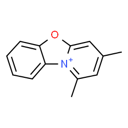 ChemSpider 2D Image | 1,3-Dimethylpyrido[2,1-b][1,3]benzoxazol-10-ium | C13H12NO