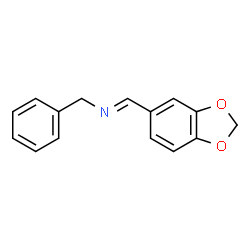 ChemSpider 2D Image | (E)-1-(1,3-Benzodioxol-5-yl)-N-benzylmethanimine | C15H13NO2