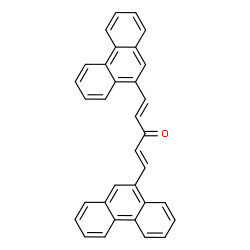 ChemSpider 2D Image | (1E,4E)-1,5-Di(9-phenanthryl)-1,4-pentadien-3-one | C33H22O