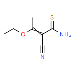 ChemSpider 2D Image | 2-Cyano-3-ethoxy-2-butenethioamide | C7H10N2OS