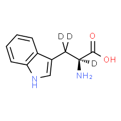ChemSpider 2D Image | L-(alpha,beta,beta-~2~H_3_)Tryptophan | C11H9D3N2O2