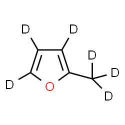 ChemSpider 2D Image | 2-(~2~H_3_)Methyl(~2~H_3_)furan | C5D6O