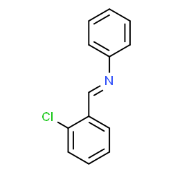ChemSpider 2D Image | N-[(E)-(2-Chlorophenyl)methylene]aniline | C13H10ClN
