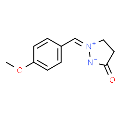 ChemSpider 2D Image | (2Z)-2-(4-Methoxybenzylidene)-5-oxopyrazolidin-2-ium-1-ide | C11H12N2O2